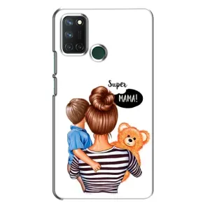 Чохол з друком для Realme 7i - (Мама з дитинкою) (AlphaPrint) (Мама з синочком)
