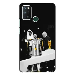 Чехлы для Realme 7i (Leo чемпион) (AlphaPrint) (Месси в накидке)