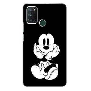 Эксклюзивный чехол для Realme 7i (AlphaPrint - Мультяшные) (Микки на черном)