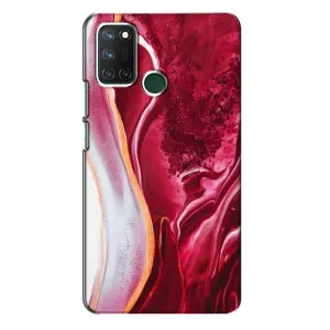 Чохол для RealMe 7i => РилМі 7і - з принтом (Дизайнерські) (AlphaPrint) (Мрамор червоний)