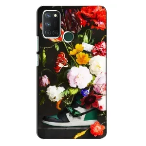Бренднові Чохли для Realme 7i - (PREMIUMPrint) (Nike цветы)