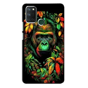 Чохол з Мавпами Realme 7i - (AlphaPrint) (Мавпа в квітах)