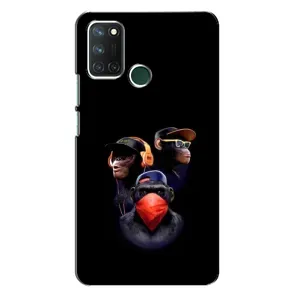 Чохол з Мавпами Realme 7i - (AlphaPrint) (Три мавпи)