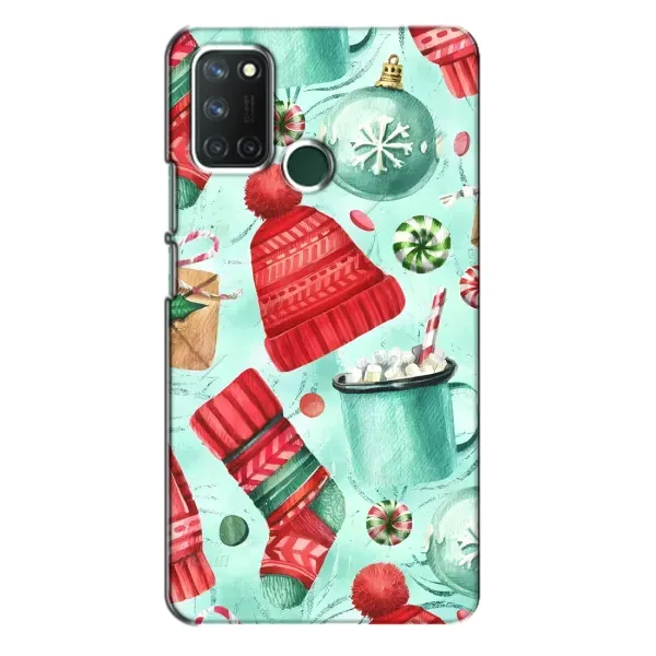 Чехол с принтом «Одежда НГ» для Realme 7i