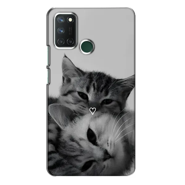 Чехол с принтом «Пара котов» для Realme 7i