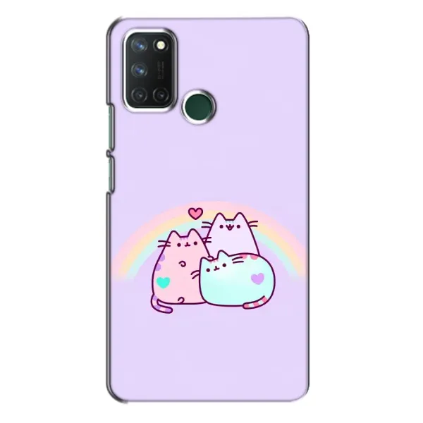 Чехол с принтом «Радужные котики» для Realme 7i