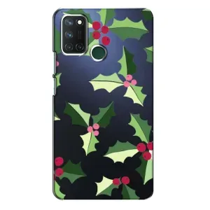 Зимні Чохли для RealMe 7i => РилМі 7і - прозорий фон (Різдвяний фон)
