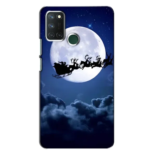 Чехол с принтом «Санта - луна» для Realme 7i