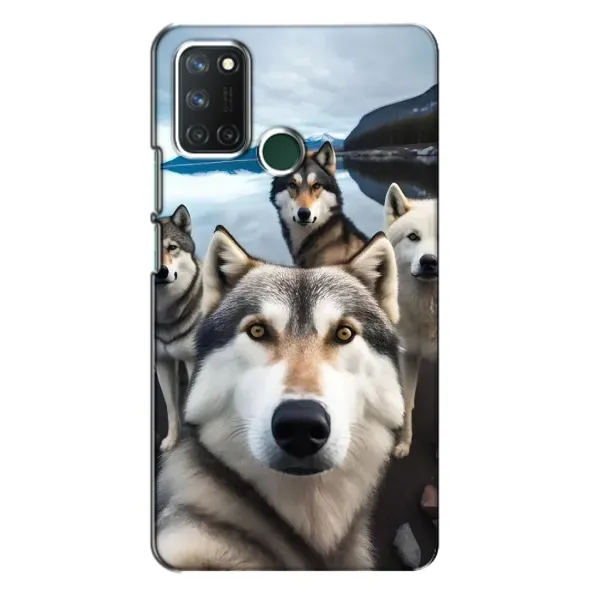 Чехол с принтом «Селфи ХАски» для Realme 7i Чехол с принтом «Селфи ХАски» для Realme 7i