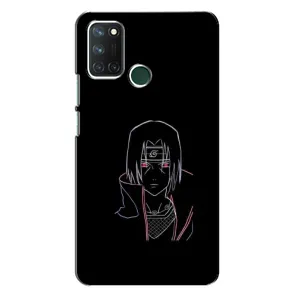 Чехлы на тему: Итачи Учиха для Realme 7i (AlphaPrint) (силуэт Итачи)