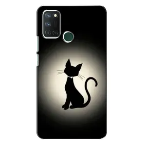 Чохол з принтом для Realme 7i (AlphaPrint) Модні коти (Силует котика)