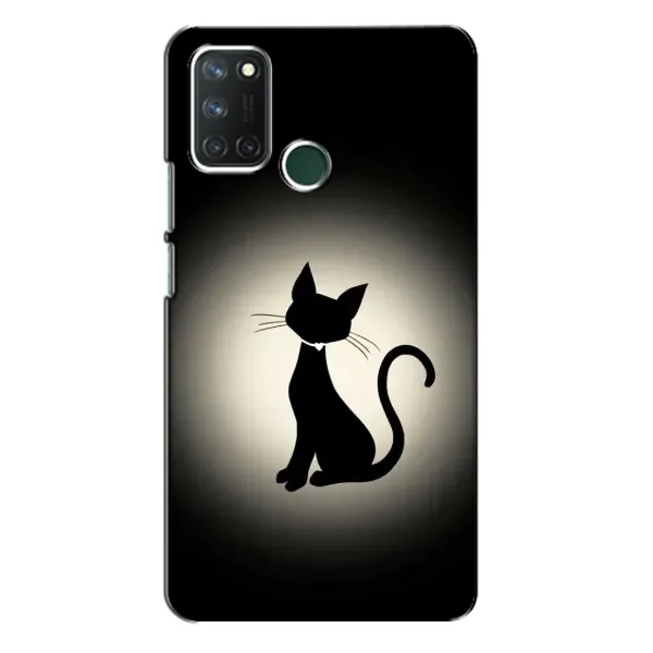 Чехол с принтом «Силуэт котика» для Realme 7i