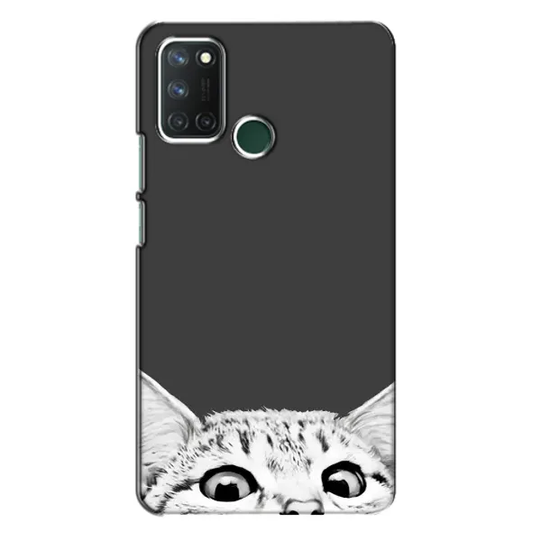 Чехол с принтом «Выглядывает кот» для Realme 7i