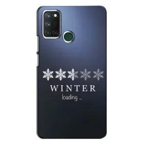 Зимні Чохли для RealMe 7i => РилМі 7і - прозорий фон (Winter loading)