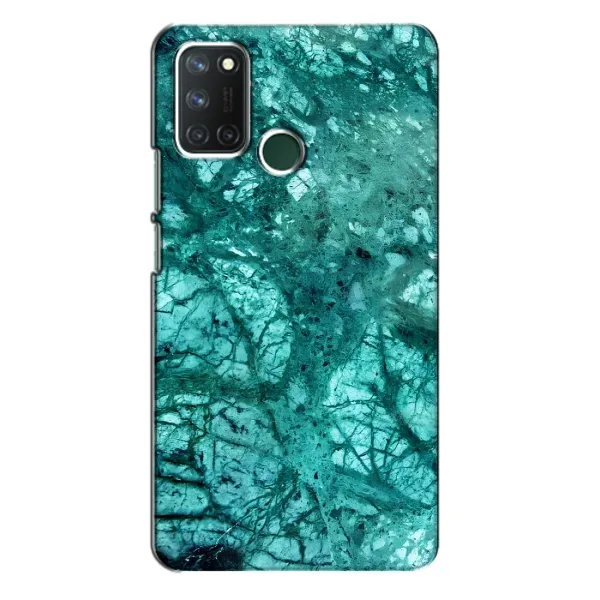 Чохол з принтом «Зелений мрамор» для Realme 7i