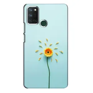 Чохли з квітами для Realme 7i (VPrint) (Жовта квітка)