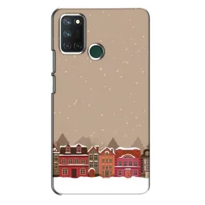 Новорічні, Святкові Чохли для Realme 7i - 2024 год (Зимове місто)