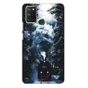 Новорічні, Святкові Чохли для Realme 7i - 2024 год (Зимовий потяг)