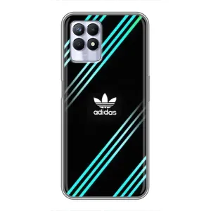 Чохли Адидас для Realme 8 Pro (AlphaPrint) (Адідас з полосами)