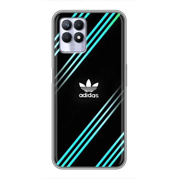 Чехол с принтом «Адидас с полосами» для Realme 8 Pro Чехол с принтом «Адидас с полосами» для Realme 8 Pro