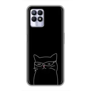 Чохол з малюнком кіт на Realme 8 Pro (Байдужий кіт)
