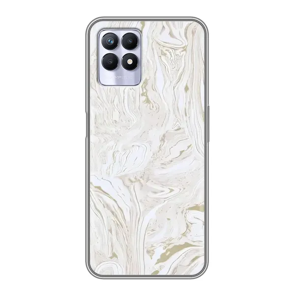 Чехол с принтом «Белый мрамор» для Realme 8 Pro