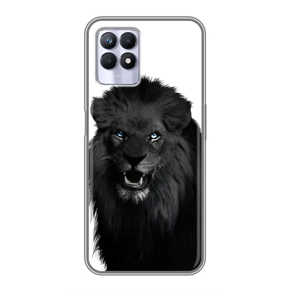 Чехол с принтом «Черный ЛЕВ» для Realme 8 Pro