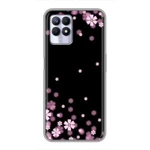 Чохол для RealMe 8 Pro - з принтом (Дизайнерські) (AlphaPrint) (Квіти маленькі)