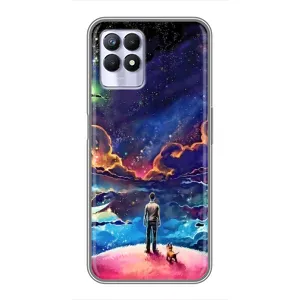 Космічні Чохли для RealMe 8 Pro (VPrint) (Вид Галактики)