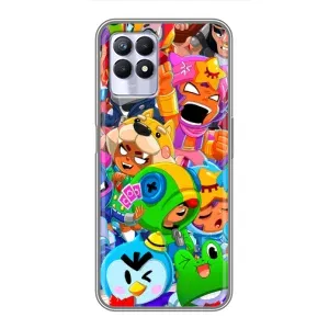 Чехлы Brawl Stars для Realme 8 Pro (AlphaPrint) (Герои Бравл Старс)