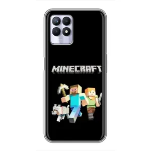 Чехол Майнкрафт на Realme 8 Pro (AlphaPrint) Minecraft (герои Minecraft)