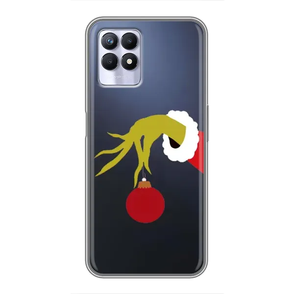 Чехол с принтом «Гринч с игрушкой» для Realme 8 Pro Чехол с принтом «Гринч с игрушкой» для Realme 8 Pro