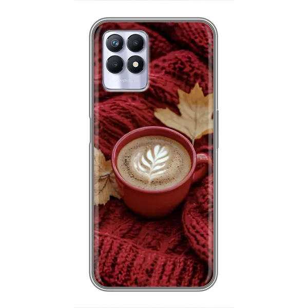 Чохол з принтом «Кава на ковдрі» для Realme 8 Pro