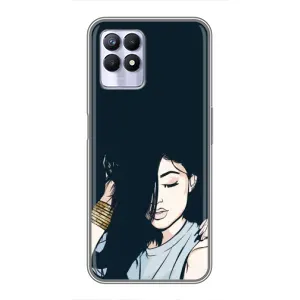 Чохол з друком для Realme 8 Pro - (Мода) (AlphaPrint) (Гарна дівчина)
