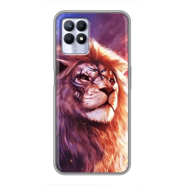 Чехол с принтом «Красочный Лев» для Realme 8 Pro