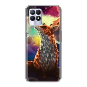 Чохли з картинкою Лисичка для Realme 8 Pro (VPrint) (Лисичка в космосі)