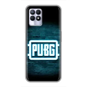 Чехол PUBG для Реалми 8 Про (AlphaPrint) (Лого PUBG)