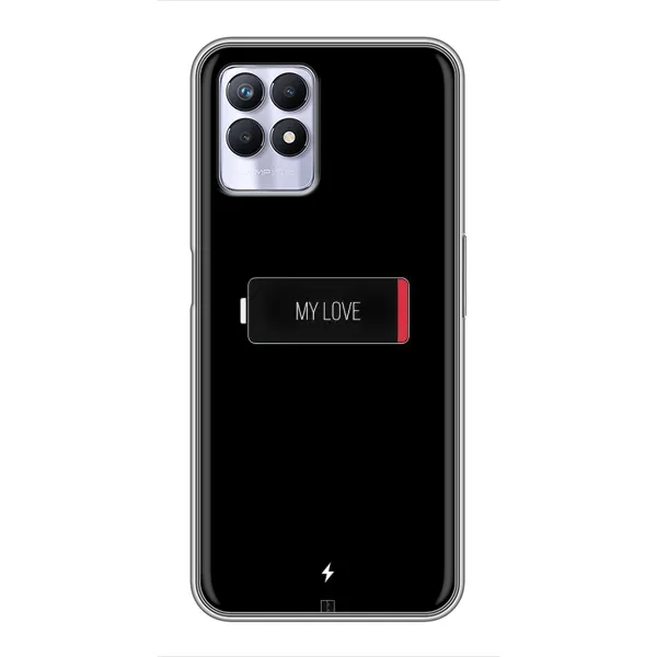Чохол з принтом «Love battery» для Realme 8 Pro