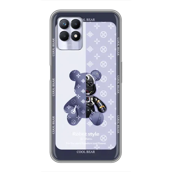 Чохол з принтом «Медведик LV» для Realme 8 Pro