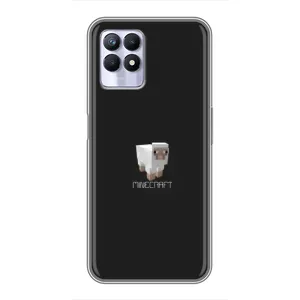 Чехол Майнкрафт на Realme 8 Pro (AlphaPrint) Minecraft (Овечка Майнкрафт)