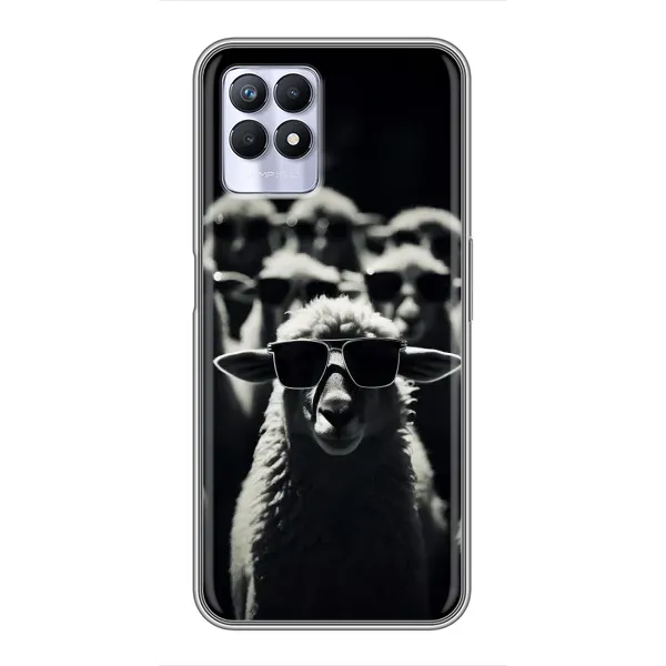 Чехол с принтом «Овечка в очках» для Realme 8 Pro