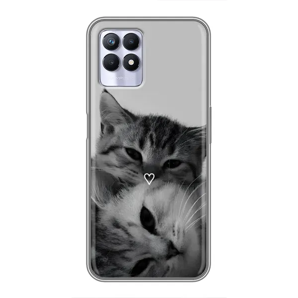 Чехол с принтом «Пара котов» для Realme 8 Pro Чехол с принтом «Пара котов» для Realme 8 Pro
