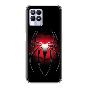 Чехол с человеком пауком для Realme 8 Pro - (AlphaPrint) (Паук марвел)