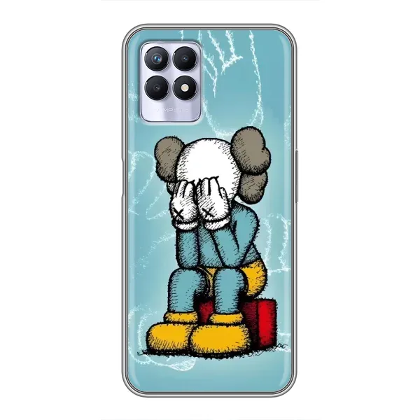 Чехол с принтом «Плач Bearbrick» для Realme 8 Pro