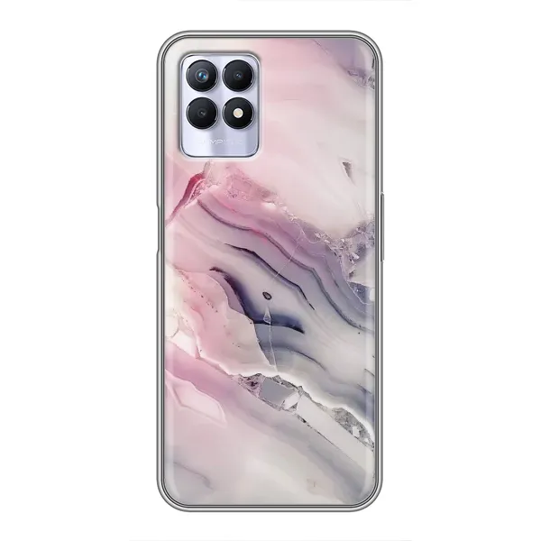 Чехол с принтом «Пурпурный Мрамор» для Realme 8 Pro