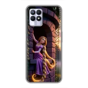 Чохол з принтом «Рапунцель на вежі» для Realme 8 Pro