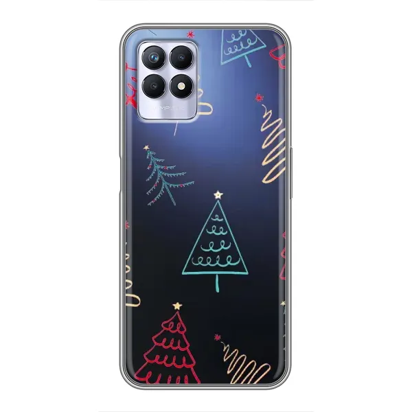 Чехол с принтом «Рождественские елки» для Realme 8 Pro Чехол с принтом «Рождественские елки» для Realme 8 Pro