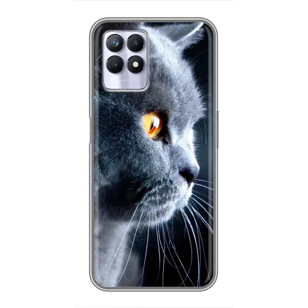 Чехол с принтом «Серый Кот» для Realme 8 Pro Чехол с принтом «Серый Кот» для Realme 8 Pro