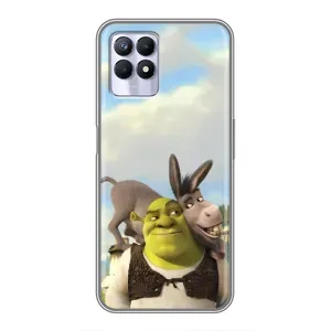 Чохол з принтом «Шрек та Осел» для Realme 8 Pro