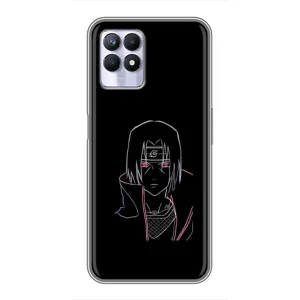 Чехлы на тему: Итачи Учиха для Realme 8 Pro (AlphaPrint) (силуэт Итачи)